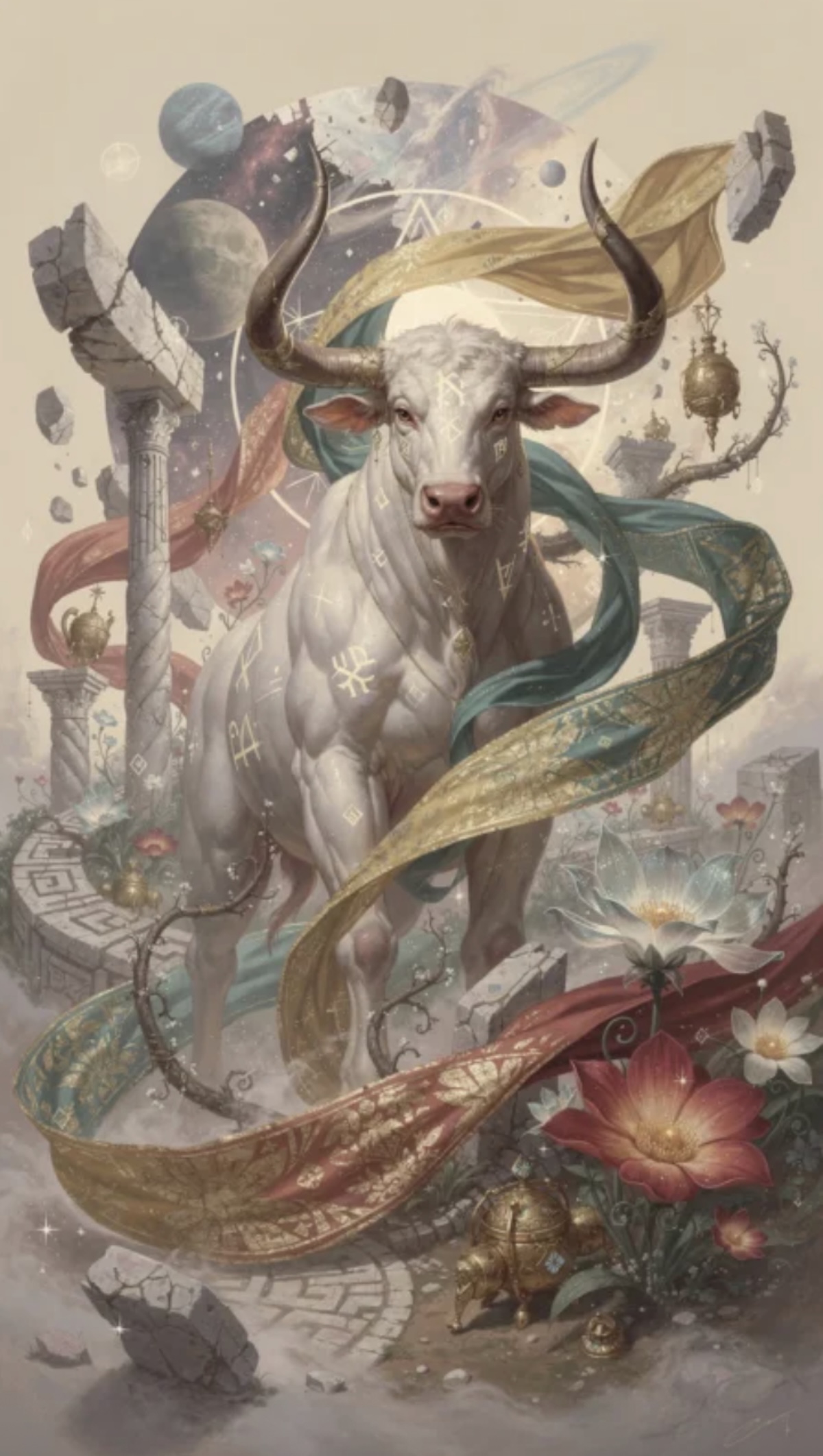 Illustration of the mythological minotaur courtesy of MyMythos.org
