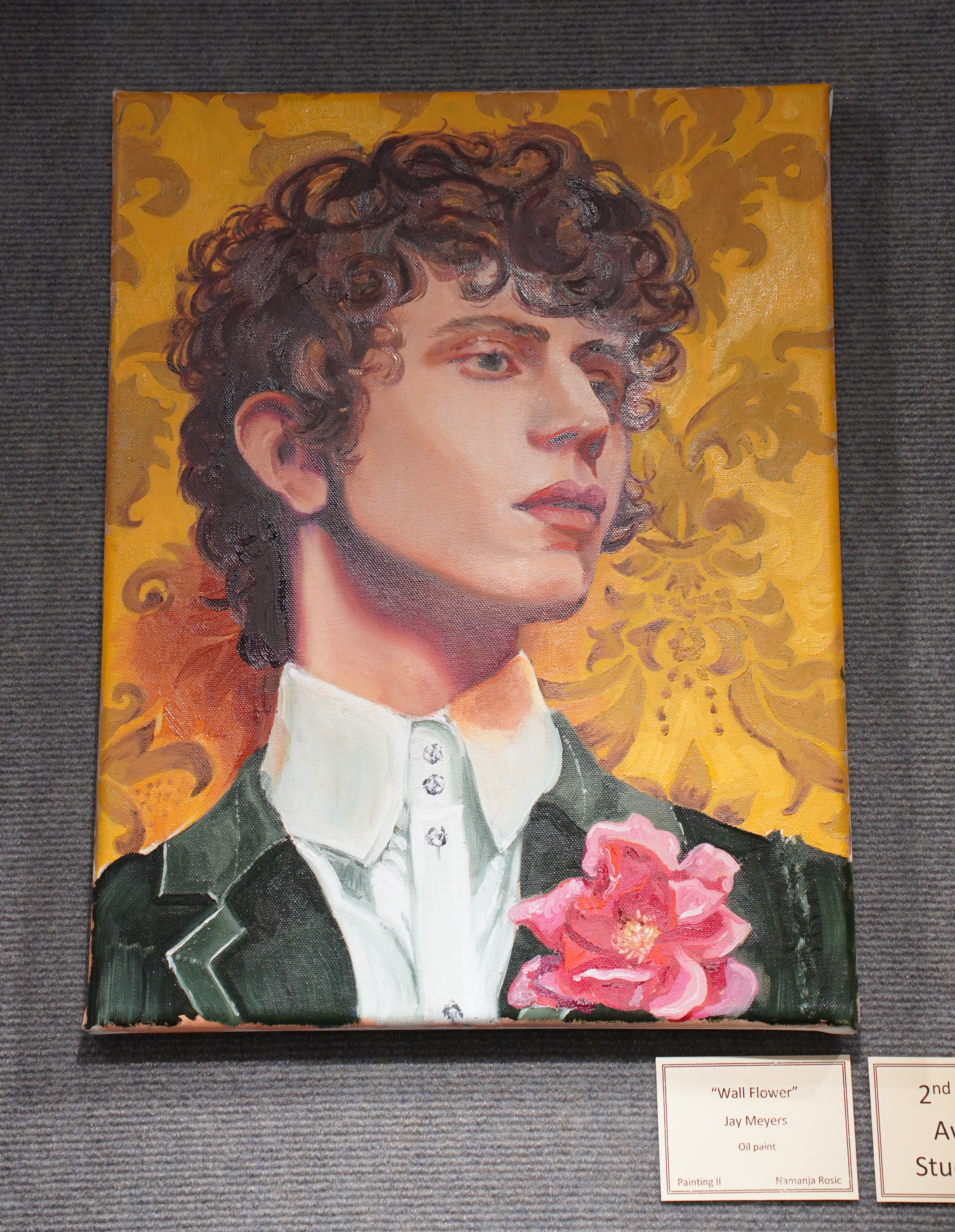 "Wall Flower" by Jay Meyers - 2nd Place Studio Art - Henry Ford College 2026 Student Art Exhibition