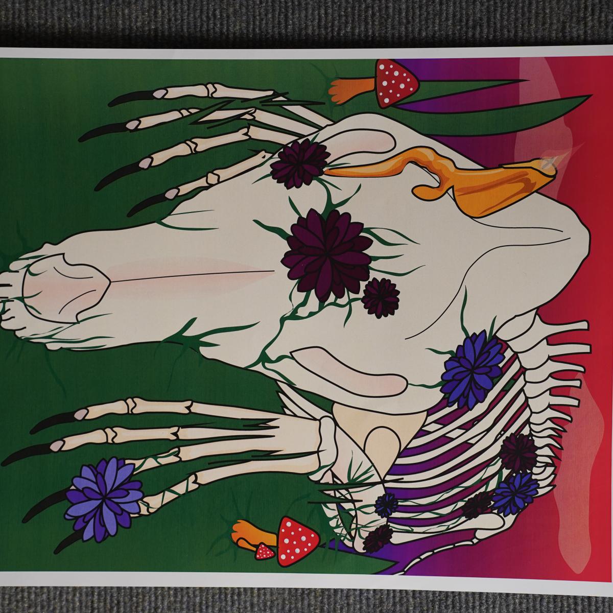 "Personal Style" by Courtney Cochran 1st Place Graphic Art - Henry Ford College 2026 Student Art Exhibition