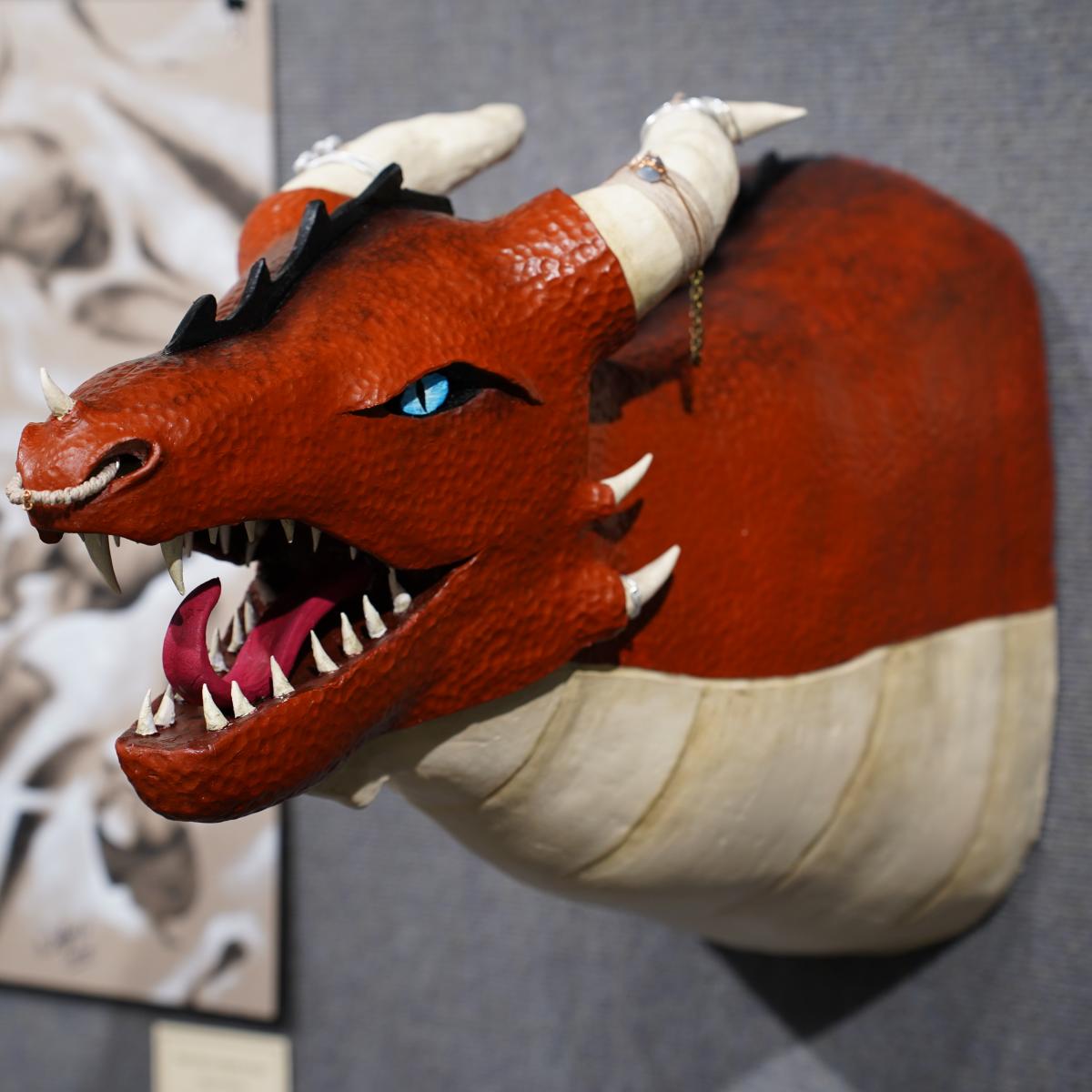 "Obsidian" by Luciana Decina - 3rd Place Studio Art - Henry Ford College 2026 Student Art Exhibition