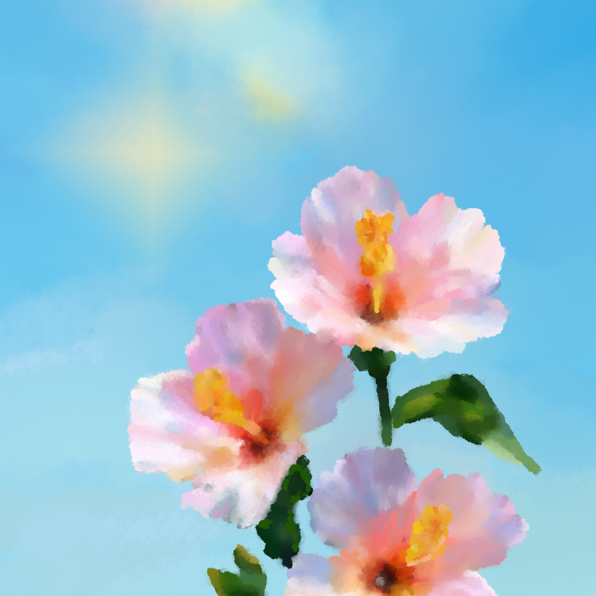 Spring flower illustration by Malena Cervantes
