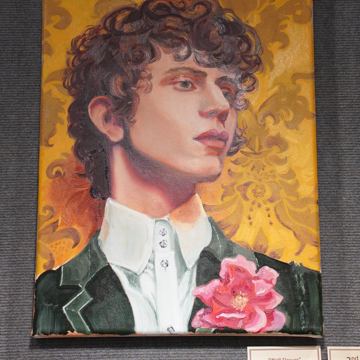 "Wall Flower" by Jay Meyers - 2nd Place Studio Art - Henry Ford College 2026 Student Art Exhibition