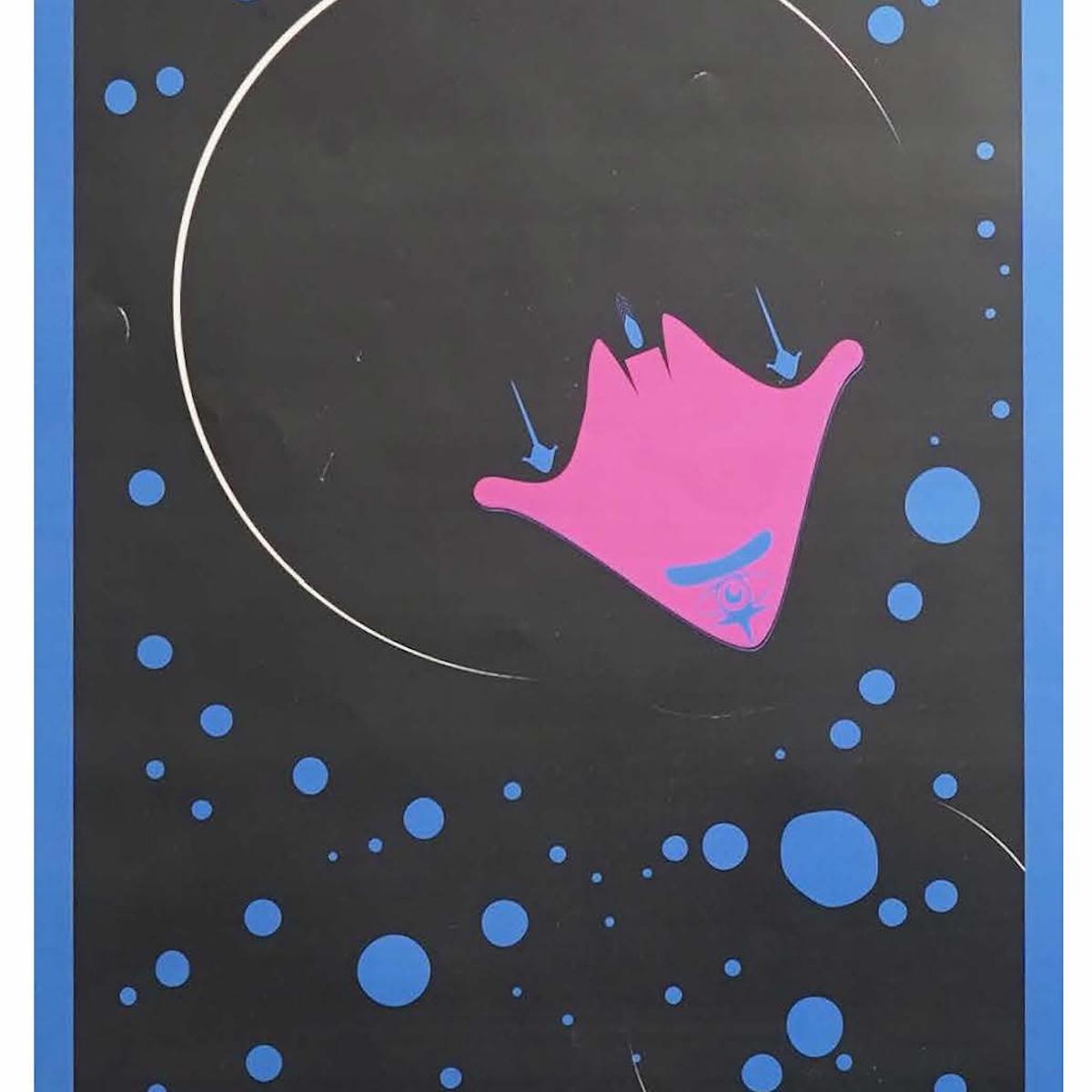 "To The Great Unknown" graphic illustration of spaceship among stars by Taylor Crist